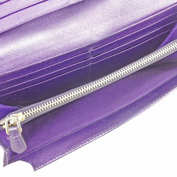 PRADA Long Wallet Leather Authentic USED - Picture 7 of 8